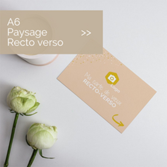 A6 paysage recto verso